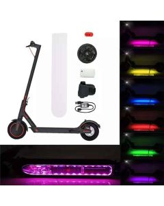 Transparent illuminated battery cover with multicolor LED for Xiaomi scooter
