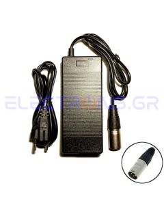 Φορτιστής 42V 2A με βύσμα XLR - Cannon αρσενικό για μπαταρία λιθιου ιόντων (Li-Ion) 10s 36V